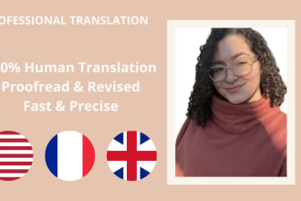 provide flawless english to french translation