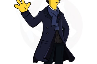turn you in cartoon caricature as well i can animate them