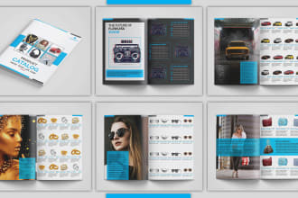 design a professional product catalog, brochure, booklet, company profile