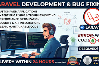 fix bugs or build custom laravel PHP web apps