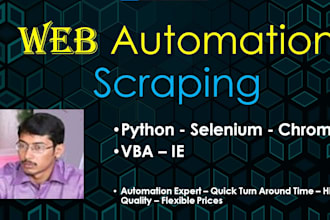 do ethical web scraping, python scraper, selenium, chrome automation