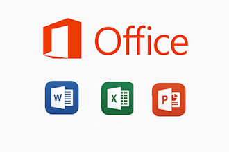 do any types of work in ms word, excel and powerpoint