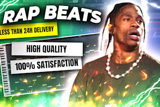 produce a professional rap beat in 24h
