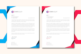 do to rated letterhead design in 2 hours