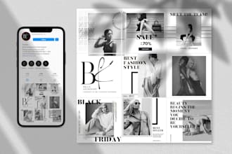 design modern and unique instagram posts