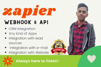 setup zapier with API, webhook