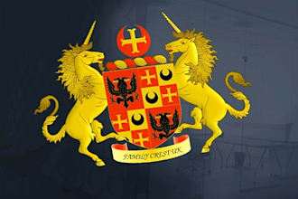 do modern coat of arms crest heraldry logo design with quality customer service
