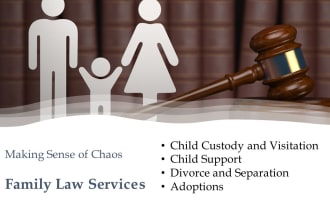提供示例性家庭法律咨询和文件服务