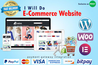 build an online big store or wordpress woocommerce website