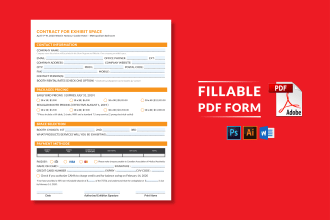 design fillable PDF form professionally