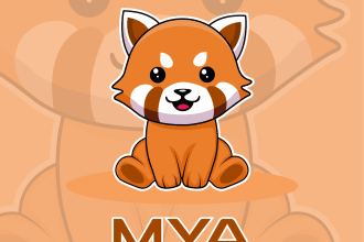 design cute, simple mascot logo for you