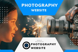 design photography  website with booking functionality