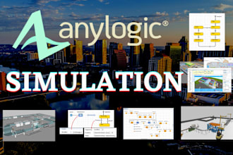 make professional anylogic simulation of your project