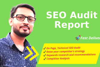 provide website SEO audit report with action plans