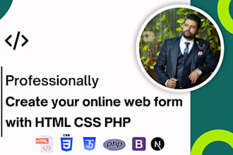 create secure and responsive online web forms with HTML CSS PHP
