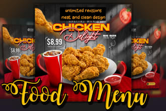 do food menu restaurant menu digital menu and food flyer