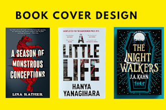 design attractive book cover, ebook, amazon kdp