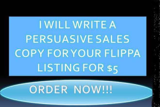 write compelling flippa sales copy for websites or domain