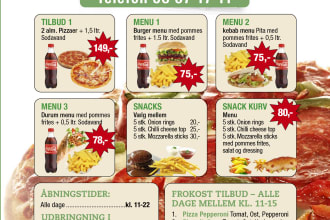 design professional menu card and price list