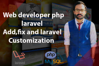 develop php laravel website and fix your php laravel bugs
