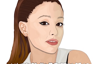 draw a realistic vector portrait of your photo