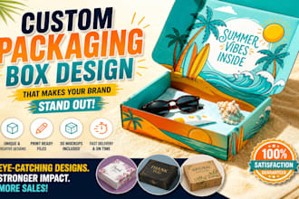 do box design, product packaging design, mailer box, subscription box, and 3d