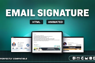design clickable email signature and GIF animation