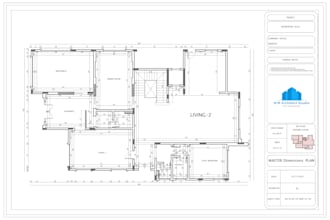 architectural drawing plans in 2d with master details