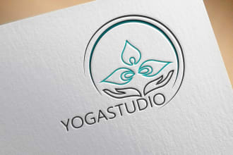 design natural spa yoga health and wellness or holistic and massage  logo