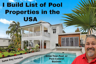 build a list of pool properties in USA