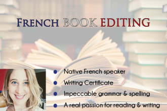 professionally proofread and edit your french book