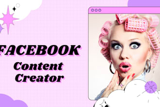 be your facebook and instagram manager and content creator