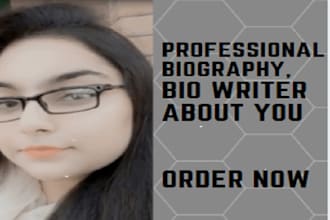 be your bio, biography writer