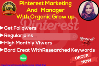 be your professional pinterest marketing manager