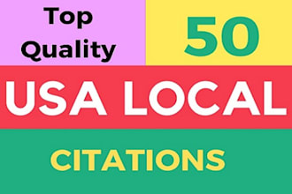 do local citations or local listings for USA
