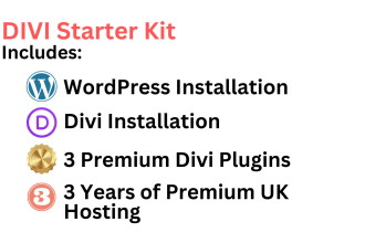set up divi wordpress installation and 3 years of UK hosting