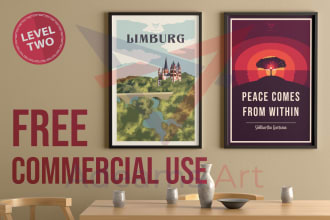 design a minimalist vintage and modern poster or cover art
