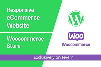 build modern ecommerce website, online store using elementor pro