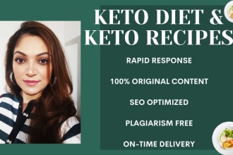 write an article or blog on keto diet and recipes
