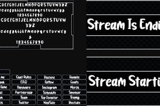 make twitch  overlays with panels