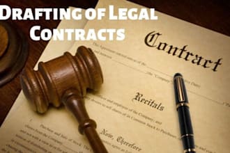 draft legal contracts, agreements and related documents for you