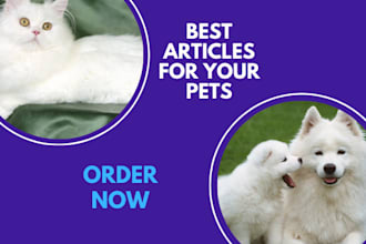 write blog posts and articles related to pets