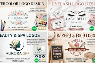 design a bakery, cake and cupcake logo