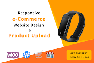 build wordpress woocommerce website, ecommerce website, online store