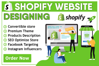 setup shopify store or dropshipping store