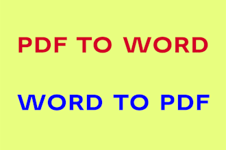 convert pdf to word or word to pdf
