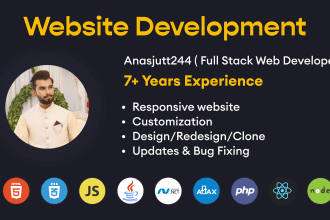 website developer html,css,php,javascript,jquery,bug fixing