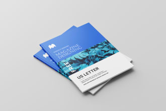 design modern ebook, magazine, booklet, catalog, book formatting and cover