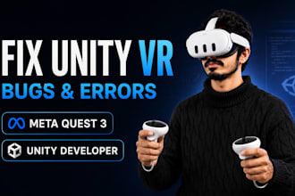fix unity VR game bugs and errors for meta quest headset