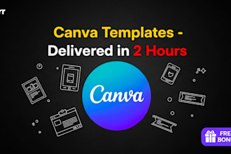 design canva templates and social media kits with two hour delivery